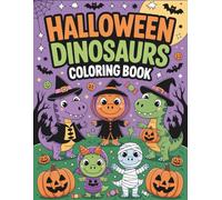 Halloween dinosaurs: Spooky Coloring Adventure with Cute Dinosaurs in Halloween Costumes