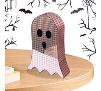 Halloween Disco Ghost, decorazione da tavolo a specchio, 11 x 3,8 cm, con glitter, materiale autentico efficace, colori vivaci per mensole, camera da letto, soggiorno, libreria, scrivania