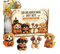 Halloween Dog Beading Kit - 3D DIY Bead Craft for Kids and Beginners