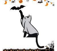 Halloween Door Corner Decorations - Spooky Door Hangers And Decorations | Spooky Halloween Accessories, Black And Orange Designs, Front Doors, Indoors, Halloweenn Parties