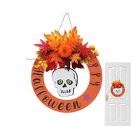 Halloween door decoration Pendant Wooden Artificial Pumpkin Maple Motif