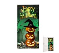 Halloween Door Decorations - Halloween Door Cover | Reusable Gothic Fabric