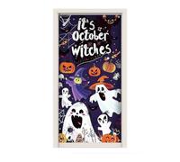 Halloween Door Decorations - Halloween Door Cover | Reusable Gothic Fabric