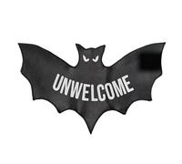 Halloween Door Mat, Bat Floor Rug, Funny Unwelcome Doormat, Non Slip Spooky Design, 35,43 x 23,62 pollici, Sturdy, Decorative Accent, for Entrance, Bathroom, Bedroom, Kitchen, Patio, Outdoor
