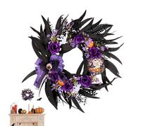 Halloween Door Wreath - Spooky Halloween | Decoration Wreath For Front Door | Horror Holiday For Indoor Outdoor Entrance Wall Porch Cabinet Party Display