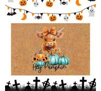 Halloween Doormat Morbido, ad Asciugatura Rapida, Decorativo, Festivo e | Tappeto per Porta d'Ingresso, da Feste e Vacanze per Casa, Bagno, Cucina, Camera da , Ingresso, Esterno