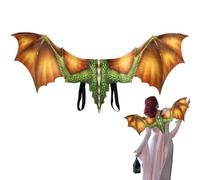 Halloween Dragon Cape Wings - Cosplay Costume Accessory for Adults & Kids | 1 Size Fits Most | Fantasy Party Wings for Men, Women | Carnival, Fancy Dress, Halloween Prop