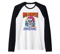 Halloween È Il Mio Natale I Halloween Costume Horror Santa Maglia con Maniche Raglan