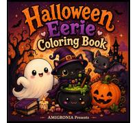 Halloween Eerie Coloring Book: for Adults and Teens Featuring Adorable Creepy Creatures for Relaxation