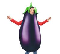 Halloween Eggplant Costume, Prank Vegetable Outfit, Hilarious Attention-grabbing Dress, Funny Party Prop, Novelty Adult Costume for Entertaining Family Friends and Celebrating Halloween Together