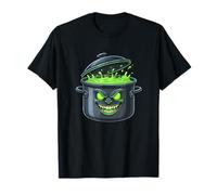 Halloween Evil Bollente Pot Green Slime Monster Maglietta