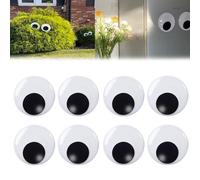 Halloween Eyes for Bushes, Big Googly Eyes for Bushes, Large Googly Eyes for Bushes, Glowing Eyes for Bushes Halloween, Googly Eyes Self Adhesive (40MM)