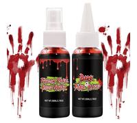 Halloween Fake Blood Spray, Realistic Makeup Blood, Washable Fake Blood, Vampire Cosplay Makeup, 14x9.5x3.5cm/5.51x3.74x1.38 Inches, 150g, for Cosplay, Dress Up, Clothes, Vampire