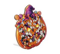 Halloween Fall Festival Tabletop Puzzle Set, 8.7 * 8.74inch