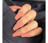 Halloween False Nails Black Press on Nails Matte Stick on Nails Artificial Fake Nails 24Pcs for Women and Girls (Color : Orange, Size : 24 Count (Pack of 1))
