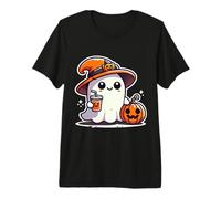 Halloween Fantasma Boo Cranio Zucca Ragazzi Bambini Uomini Maglietta Premium