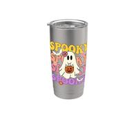 Halloween Fantasma Costume Spooky Groovy Halloween camicia bambini Bicchiere termico in acciaio inox doppia parete