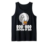 Halloween Fantasma Triste Trucco o Scherzetto Costume Divertente Canotta