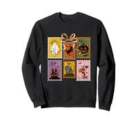Halloween Fantasma Zucca Pipistrelli Notte Spaventosa Felpa