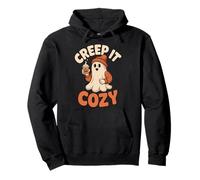 Halloween Fantasma Zucca Spice Autunno Creep It Cozy Felpa con Cappuccio