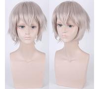 Halloween Fashion Christmas Party Dress Up Wig Cos Wig Juvenile Anti-Curled Short Hair Color Universal Men'S Wig Cosplay Anime Wig Color:002-31