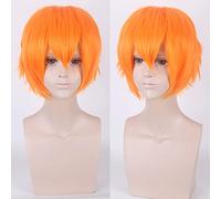 Halloween Fashion Christmas Party Dress Up Wig Cos Wig Juvenile Anti-Curled Short Hair Color Universal Men'S Wig Cosplay Anime Wig Color:002-36