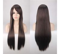 Halloween Fashion Christmas Party Dress Up Wig Cosplay Wig Color Anime Wig Long Hair Style Headgear 80Cm Straight Hair Color: 80Cm Dark Brown K026-6