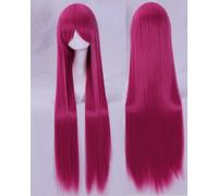 Halloween Fashion Christmas Party Dress Up Wig Cosplay Wig Universal 100Cm Color Long Straight Hair Cos Anime High Temperature Wire 099 Color:玫瑰网028[1 Meter]