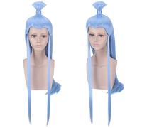 Halloween Fashion Christmas Party Dress Up Wig Nezha Devil Boy Comes To World Ao Bing Beauty Pointed Hair Bun Ancient Cosplay Wig