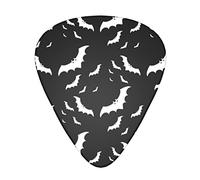 Halloween Flying Bats Plettro per chitarra avanzato 12 pezzi Tre spessori per basso, chitarra elettrica, borsa per chitarra acustica