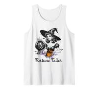 Halloween Fortune Teller Pin Up Witch Vibes Vintage Retro Canotta