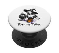 Halloween Fortune Teller Pin Up Witch Vibes Vintage Retro PopSockets PopGrip Adesivo