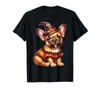 Halloween Frenchie Puppy Graphic for French Bulldog Mom Maglietta