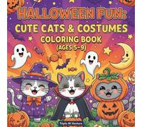 Halloween Fun: Cute Cats & Costumes Coloring Book