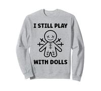 Halloween Funny Quote i Still Play with Dolls Voodoo Doll Felpa