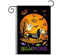 Halloween G-Host Dog Bandiere Colore Vivido Flag Resistente Alle Intemperie Bandiera Per Balcone Interno Esterno 30X45Cm