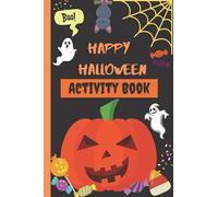 Halloween Game Activity Book: Maze, Word search, Hangman, Find the missing vowel, Word scramble