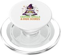 Halloween Gamer Witch Casting Incantesimi & Punteggi più alti PopSockets PopGrip per MagSafe