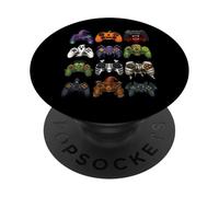 Halloween Gaming Controller Jack O Lanterna Zucca Strega PopSockets PopGrip Adesivo