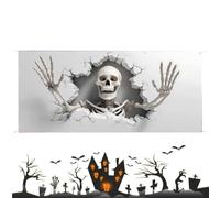 Halloween Garage Door Cover - 400x180cm 157.48x70.87in Polyester Skeleton