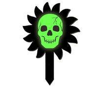 Halloween Garden Ground - Bright Skull Garden Post, Decorazione In Legno | Pannelli Di Halloween Brillanti Per Terrazza, Marciapiede, Prato, Agriturismo, Scuola, Ufficio