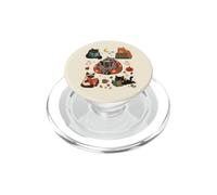 Halloween Gatti Lettura Libri Spettrale Bookworm Amante dei Gatti PopSockets PopGrip per MagSafe