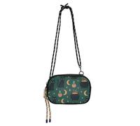 Halloween Gatti Neri e Luna Modello Verde Piccola Crossbody Borsa Donna Comfort con Slot per Carte di Credito Piccolo Nero Borse Avere un pasto bolsos pequenos para mujer