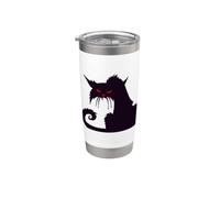 HALLOWEEN GATTI STREGHE COSTUME GATTO DONNA UOMO BAMBINO Bicchiere termico in acciaio inox doppia parete