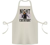 Halloween Gatto Notte Creatura Strega Cotone Grembiule 100% Biologico