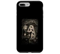 Halloween Gatto Selfie Notte Spettrale Alieno Rapimento Gatti UFO Custodia per iPhone 7 Plus/8 Plus