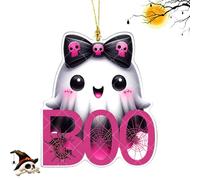 Halloween Ghost Acrylic Decoration, 2D Seasonal Tree Ornament