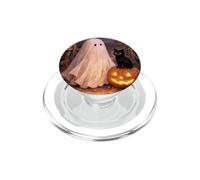 Halloween Ghost Black Cat PopSockets PopGrip per MagSafe