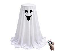 Halloween Ghost Candy Bowl 52cm LED Lighted Stand With Remote Decor