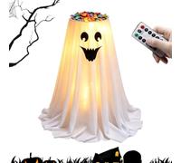 Halloween Ghost Candy Bowl - Remote Control Cute Trucco Oro Treat Stand | Halloween Candy Dispenser 46 x 46 x 52 cm | for Home Party Gathering Front Door Porch Garden Yard Cafe Bar